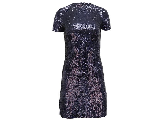 Tory Burch Sequin Dress in Midnight Blue Nylon