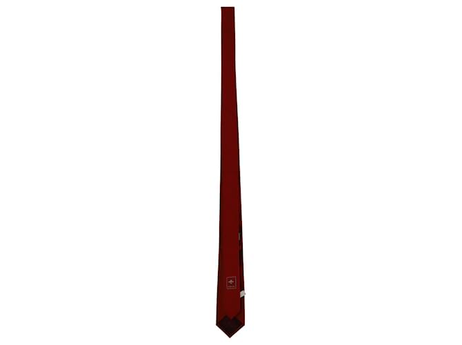 Obere bestickte Gucci-Krawatte aus roter Seide  ref.593010