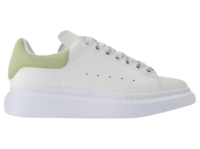 Alexander Mcqueen Oversize sneakers in Green and White Leather Multiple colors  ref.593169