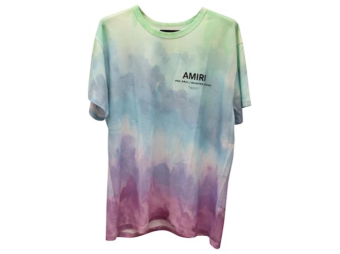 Amiri Pre-Fall Winter 2020 Tie-Dye T-shirt in Multicolor Cotton Multiple colors  ref.593176