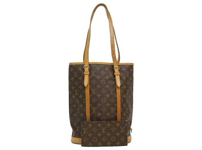 Louis Vuitton Bucket Brown Cloth  ref.593278