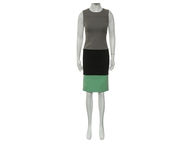 Diane Von Furstenberg DvF Sharby Etuikleid mit Farbblock Mehrfarben