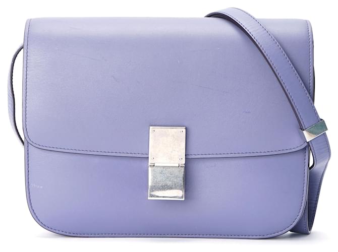 Céline Classic Box Bag Purple Leather  ref.593361