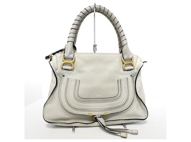 Chloe Marcie White Leather ref.593411 Joli Closet