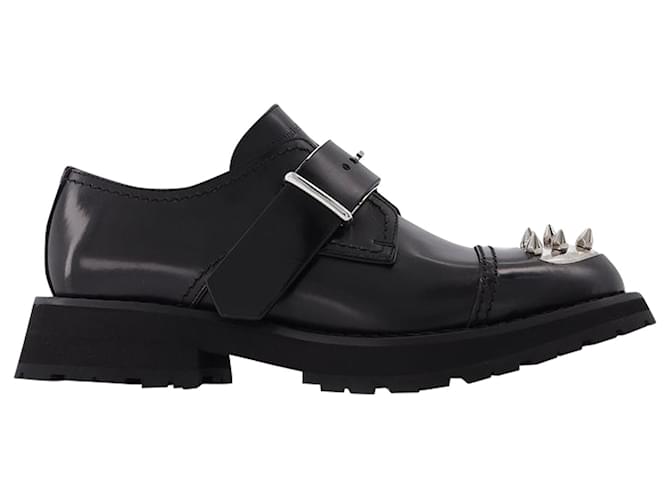 Alexander Mcqueen Loafers With Studs in Black Leather  ref.593505