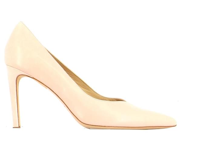 Sandro Pumps Pink Leather  ref.593751