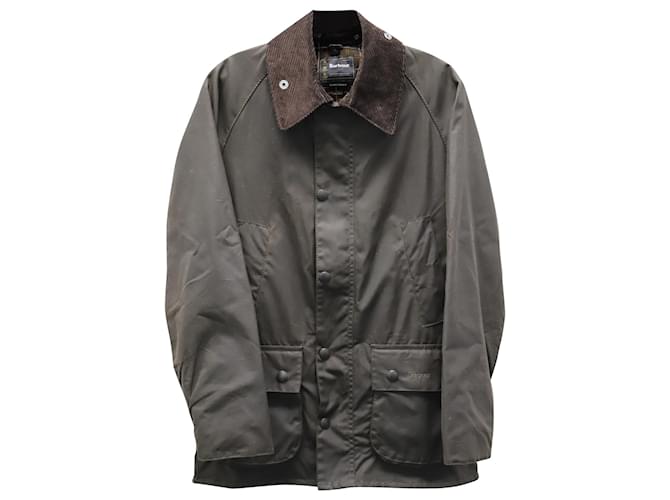 Barbour 'Classic Bedale' Wax Jacket in Brown and Olive Cotton