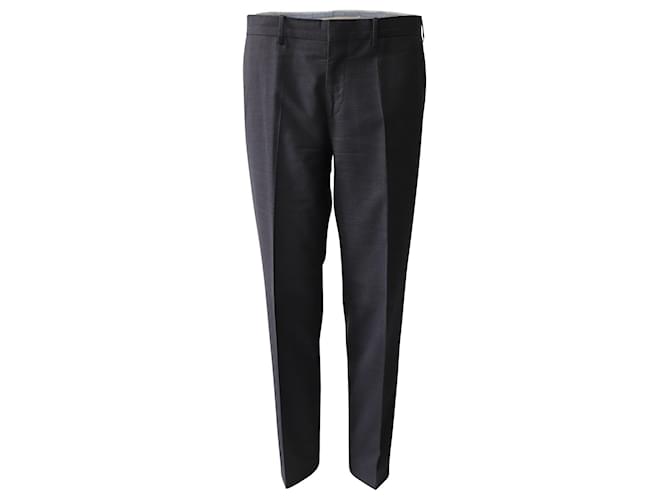 Pantalon Prada Tailored en Gris Lana Vergine Laine  ref.594171