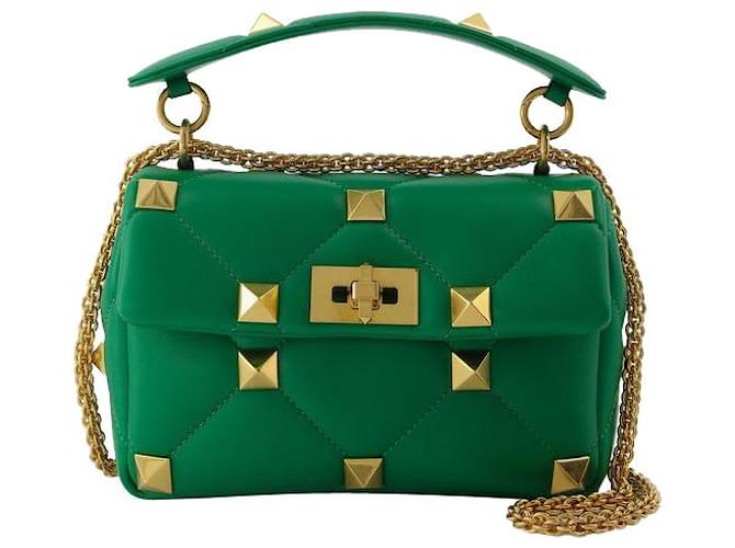 Medium Roman Stud The Shoulder Bag In Nappa With Chain by