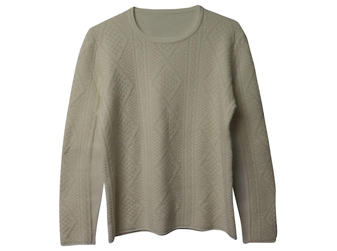 Balenciaga Sweatshirt em Seda Artificial Branco Cru Raio Fibra de celulose  ref.594602