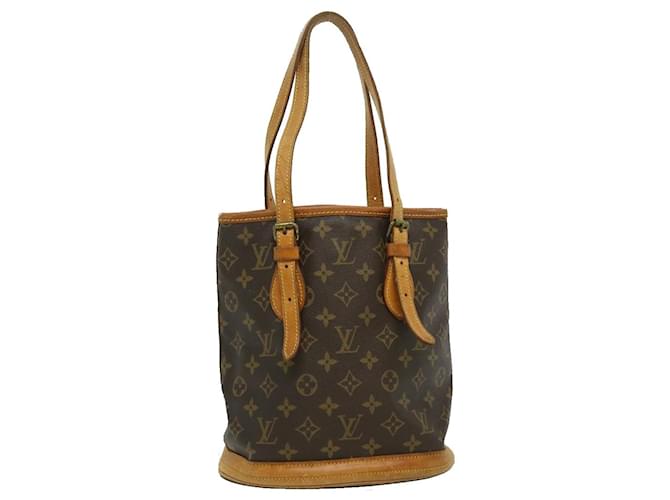 Louis Vuitton Bucket Brown Cloth  ref.594933
