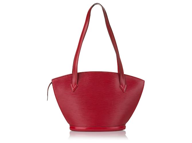 Louis Vuitton Red Epi Saint Jacques PM Long Strap Leather  ref.594989
