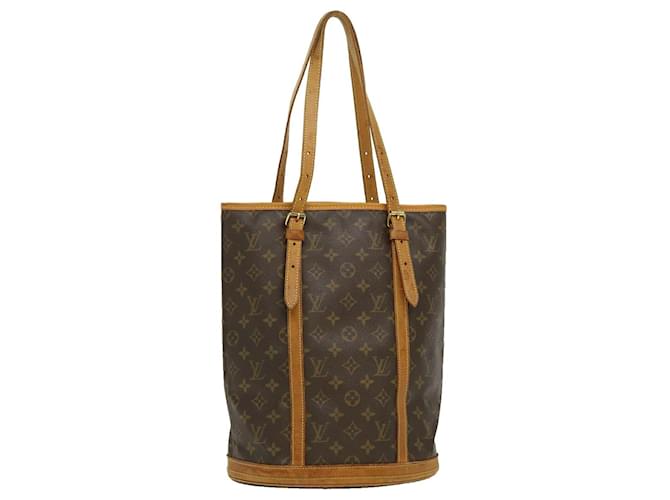 Louis Vuitton Bucket Brown Cloth  ref.595063