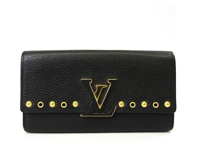 Louis Vuitton Capucines Nero Pelle  ref.595202