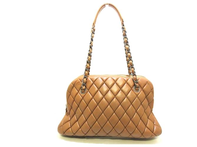 Chanel Matrasse Brown Leather  ref.595210