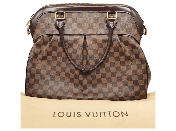 Louis Vuitton Trevi GM Damier Ebene Canvas Brown Cloth  ref.595375