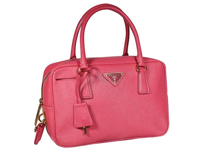 Prada Mini Lux Pink Saffiano Leather  ref.595407