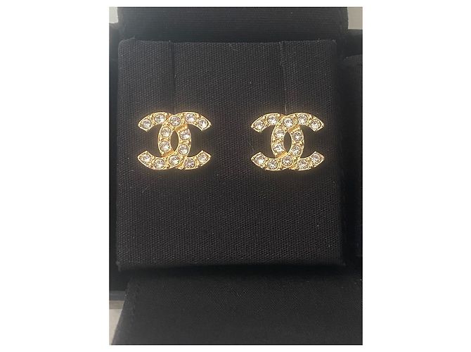 Orecchini a bottone Chanel Bigiotteria D'oro