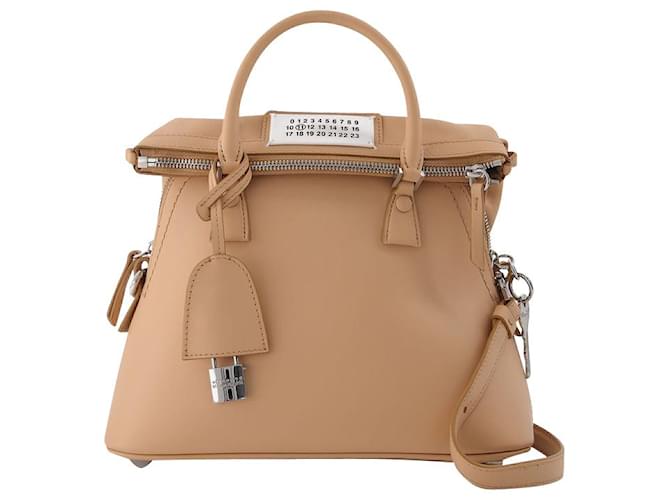 5Ac Mini Bag in Beige Leather