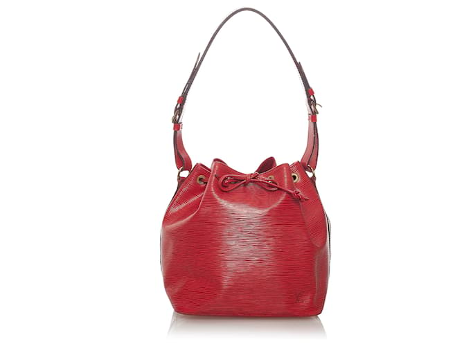 Louis Vuitton Red Epi Petit Noe Rosso Pelle  ref.595803