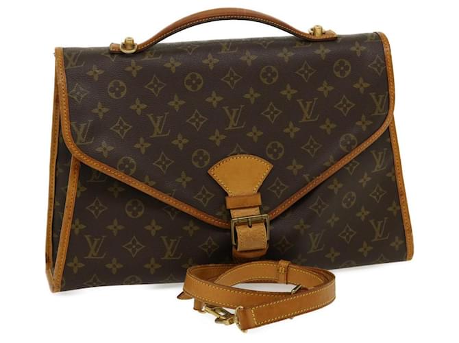 Louis Vuitton Beverly Braun Leinwand  ref.595912