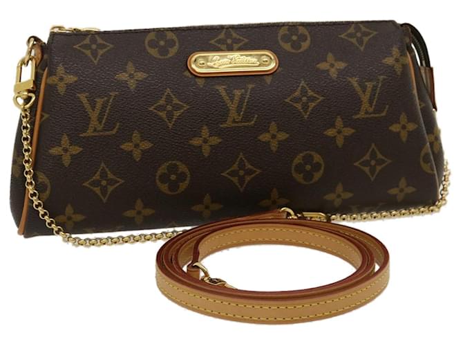Handbags Louis Vuitton Louis Vuitton Monogram Eva 2way Pouch Shoulder Bag M95567 LV Auth lt491a