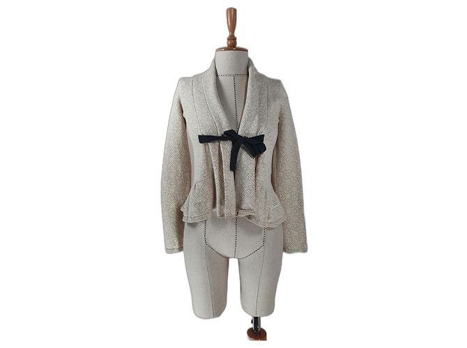 Odd Molly Beige Cotton Cardigan