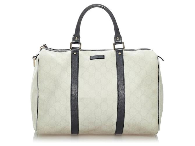 Gucci GG Supreme Joy Boston Bag White Cloth  ref.596280