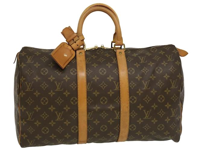 Louis Vuitton Monograma Keepall 45 Boston Bag M41428 LV Auth ar7041 Lona  ref.596365