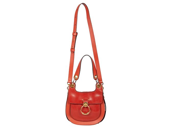 Chloé Borsa Tess Rosso Pelle