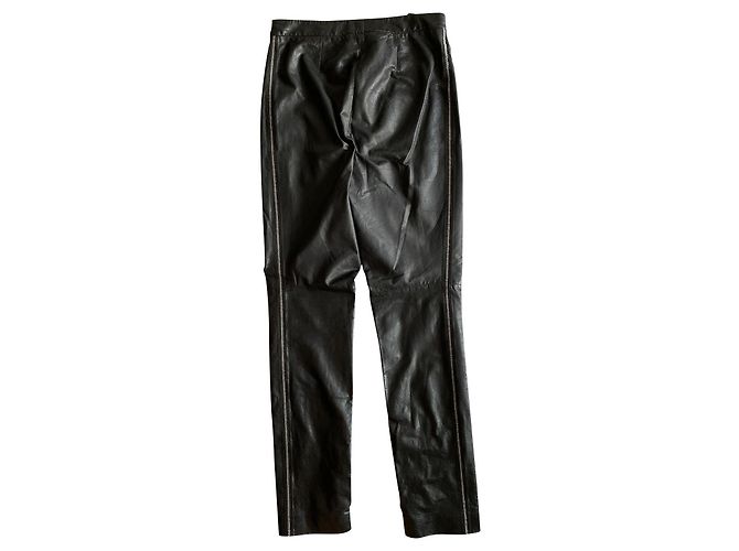Chanel leather pants Black