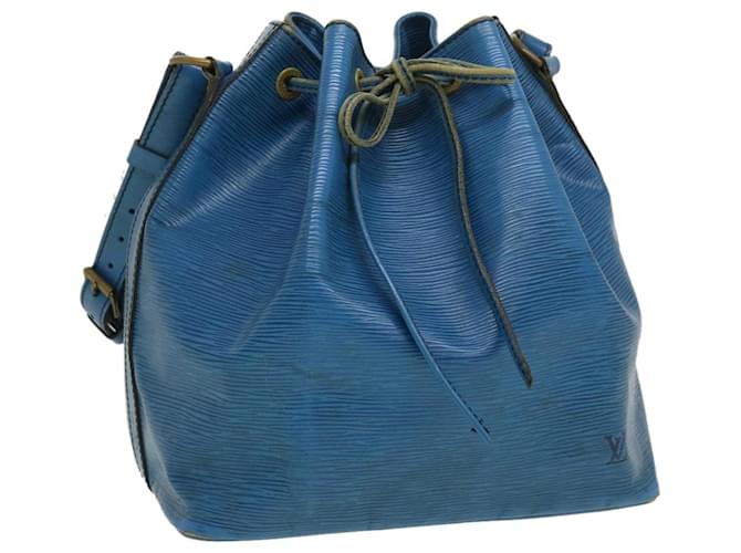 LOUIS VUITTON Epi Petit Noe Shoulder Bag Blue M44105 LV Auth ds528 Leather  ref.596898