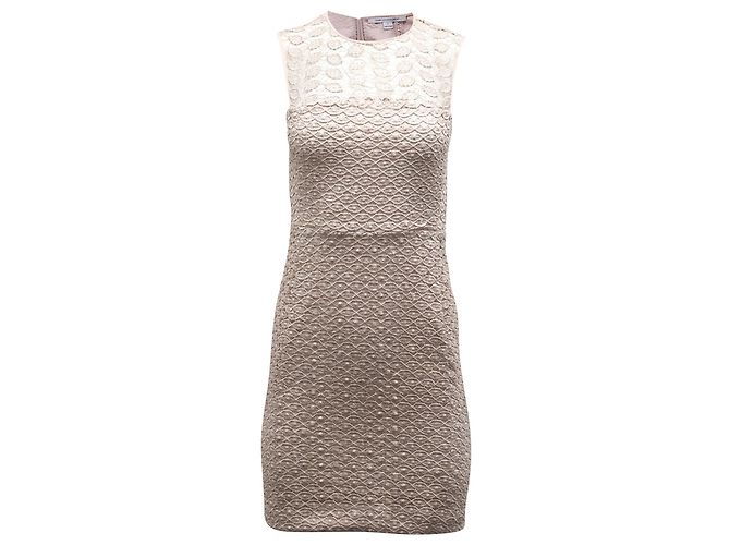 Diane Von Furstenberg Spitzenkleid aus rosafarbenem Polyester Pink