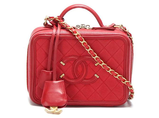 Sold at Auction: Fashion, CHANEL, CC FILIGREE VANITY CASE IN