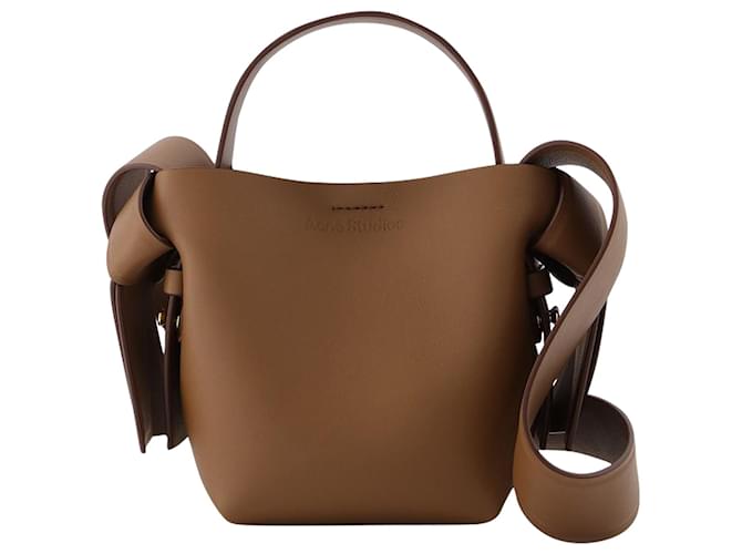 Autre Marque Musebi Micro Tote Bag in Brown Leather Pony-style calfskin  ref.596953
