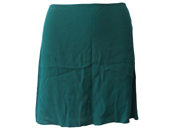 Reformation Tamara Skirt in Teal Viscose Green Cellulose fibre  ref.596997