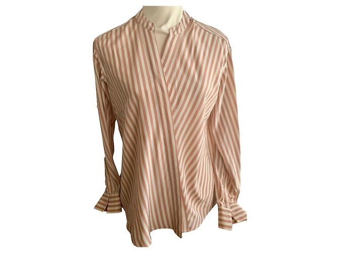 Top de seda Closed Bege XS