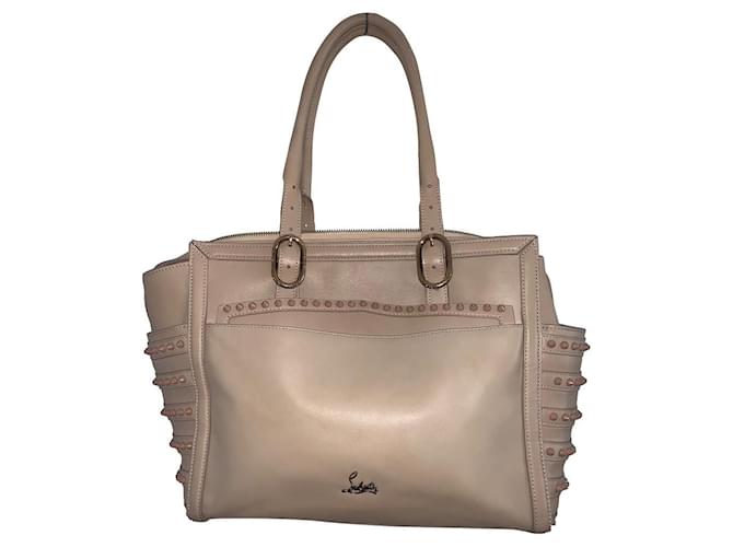 Christian Louboutin Handbags Beige Leather  ref.597058