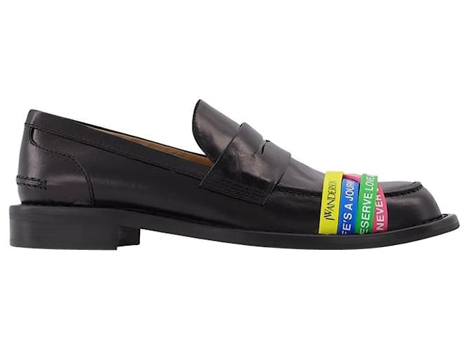 JW Anderson Elastic Loafer in Black Leather  ref.597222
