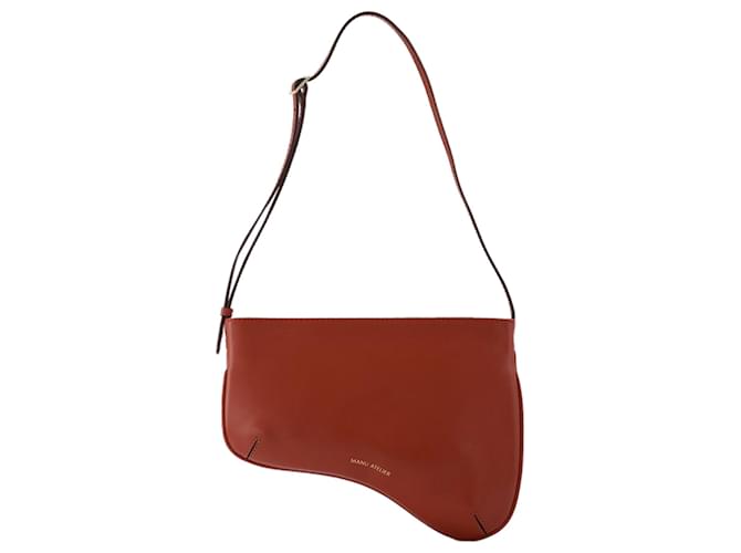 Autre Marque Curve Bag in Red Leather  ref.597257