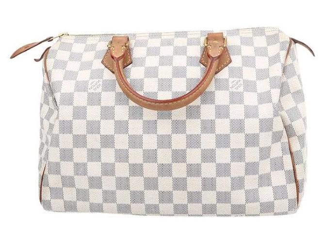 Louis Vuitton Damier Azur Coated Canvas Speedy 30 Bag