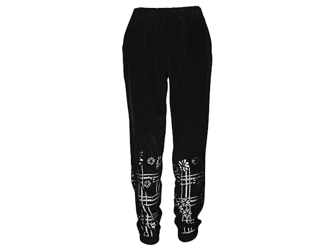 Rebecca Minkoff Black Pants with Lace Silk  ref.597263