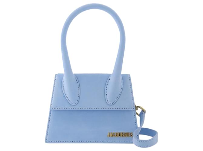 ★JACQUEMUS★ Le Chiquito Node Tote Bag Blue 213BA0053032330 Jacquemus Le Chiquito crocodile-embossed Tote Bag | Blue