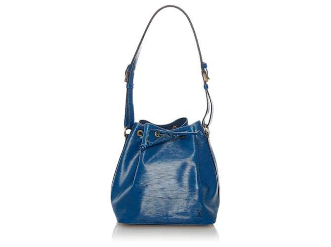 Louis Vuitton Azul Epi Petit Noe Couro  ref.597369