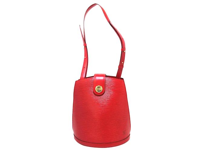 Louis Vuitton Red Epi Cluny Leather  ref.597379