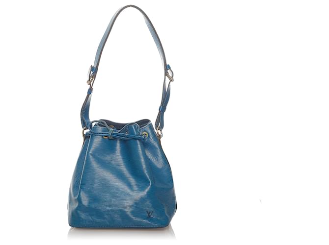 Louis Vuitton Blue Epi Petit Noe Blau Leder  ref.597415