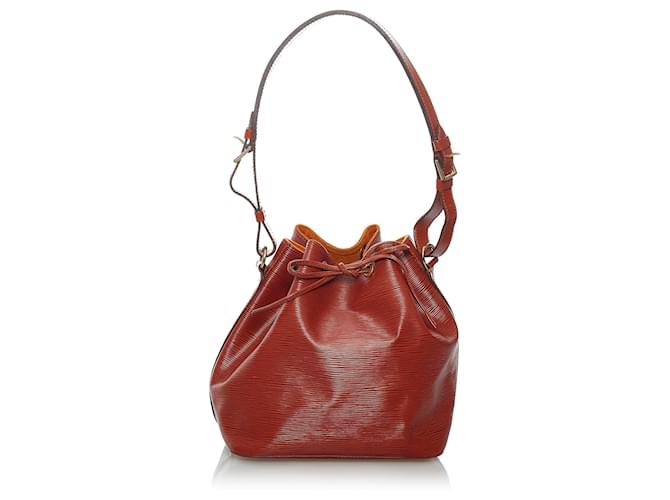 Louis Vuitton Red Epi Petit Noe Leather  ref.597452