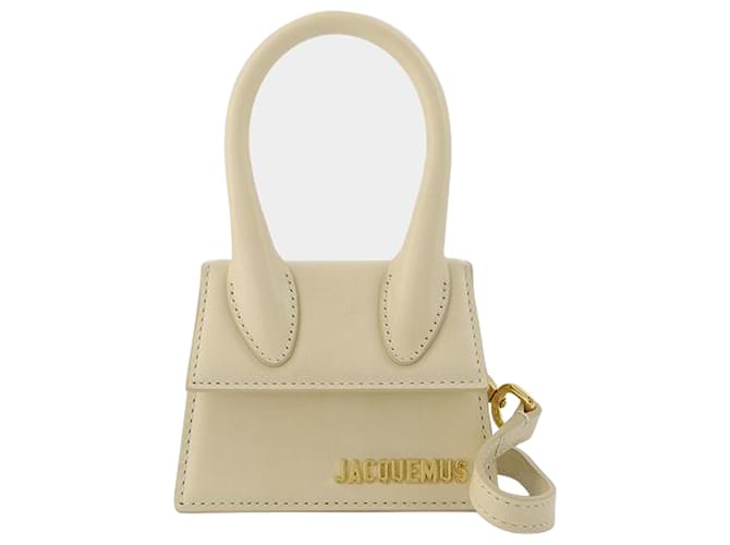 Jacquemus Le Chiquito bag in Beige Leather  ref.597542