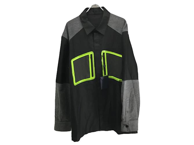 Louis Vuitton Shirts Black Silk  ref.597602