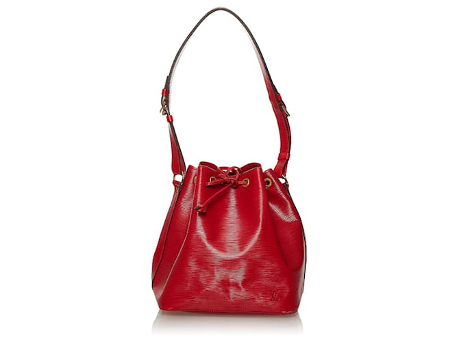 Louis Vuitton Red Epi Petit Noe Roja Cuero  ref.597623
